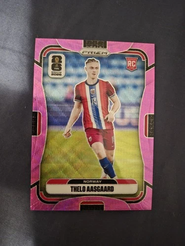 2026 Panini Prizm FIFA World Cup Thelo Aasgaard RC Pink Wave /45 Norway #331