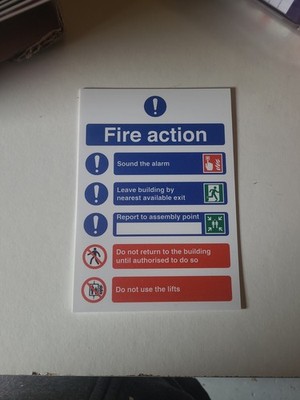 100 FEUERWEHR SCHILDER Kunststoff 5 Punkt A5 Größe Großpackung Menge Restposten WA2
