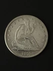 🔥1875 Seated Liberty Half Dollar, Uncirculated Gem w/LIBERTY, BID TO WIN🔥