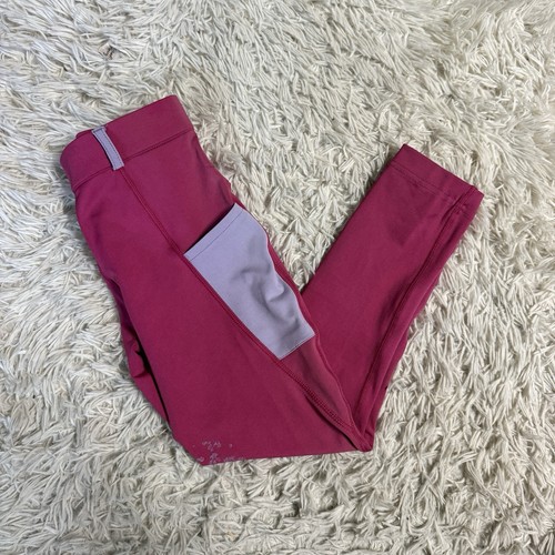 Child’s Size 10 Pink Belle & Bow Knee Patch Horseback Riding Tights Breeches