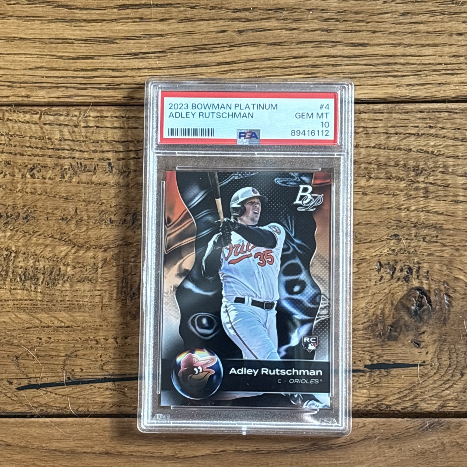 2023 BOWMAN PLATINUM #4 ADLEY RUTSCHMAN ROOKIE RC  GEM MINT PSA 10