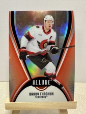 2025-26 Upper Deck Allure Brady Tkachuk #27 Red Rainbow Senators