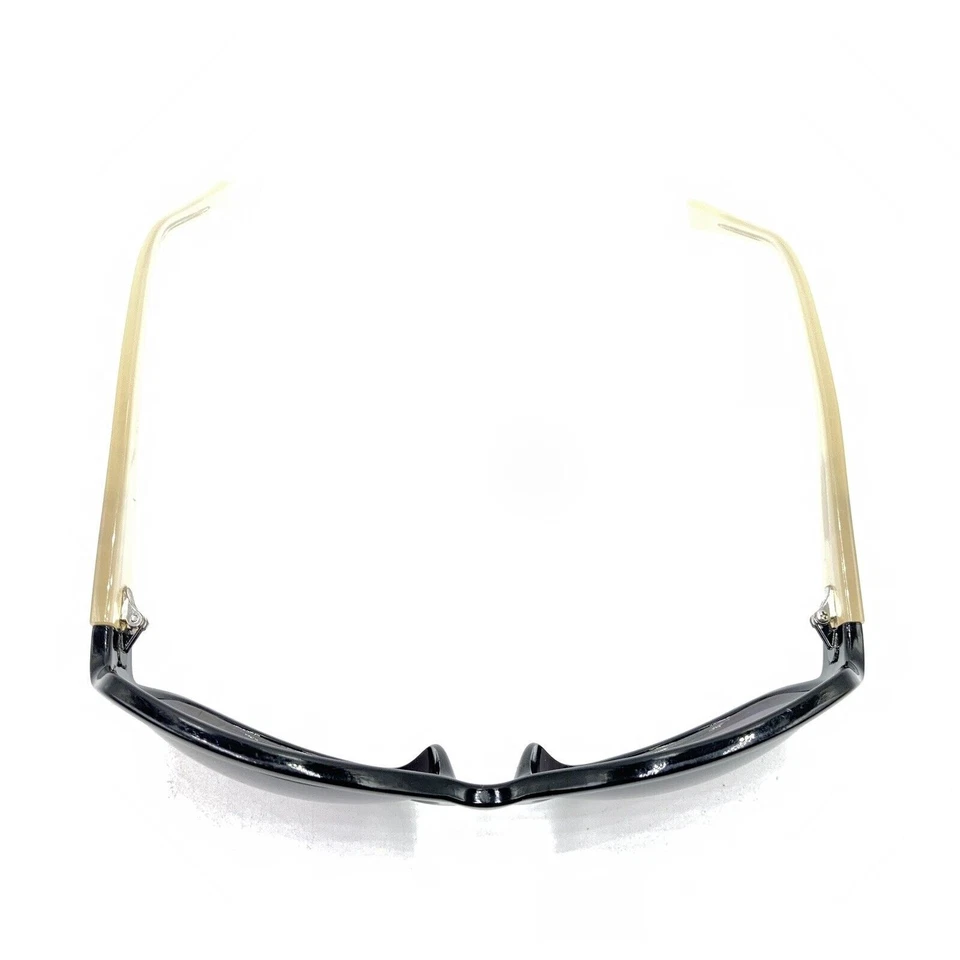 Juicy Coutoure Black Beige Large Oversize Sunglasses Purple Lens Designer Women - Image 2 of 4