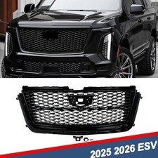 For 2025-2026 Cadillac Escalade Platinum Front Bumper Grille Grill Gloss Black For 2025-2026 Cadillac Escalade Platinum Front Bumper Grille Grill Gloss Black