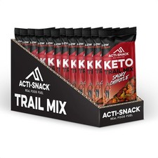 Keto Smoky Chipotle Trail Mix 12 x 40g Packs High Protein Low Carb Nut & Seed