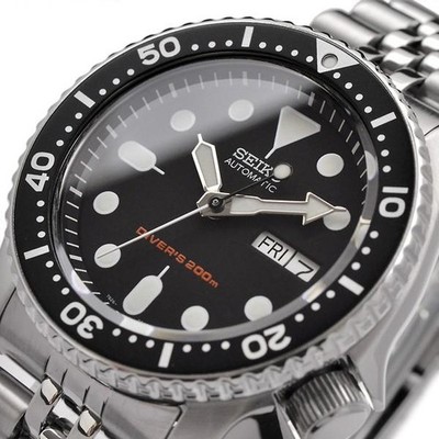 SEIKO Men's Watch, International Model, Black Boy, Automatic Diver's Watch SKX00