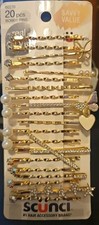 Scunci Value Pack Bobby Pins, All Hair, Gold, 20 Count - NEW SUPER CUTE/DESIGNS