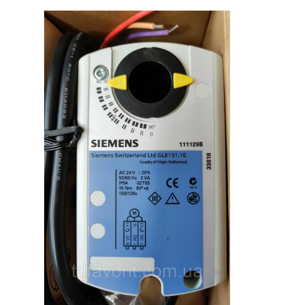 Siemens GLB131.1E 24v 10N m Rotary Actuator 3 Position