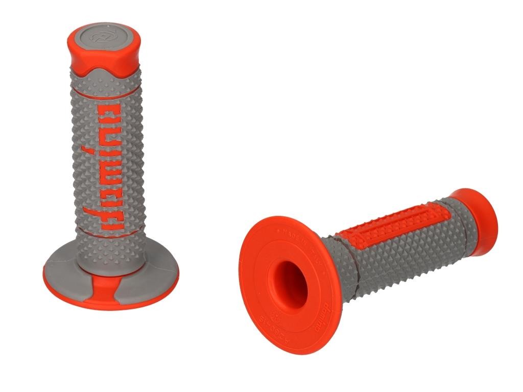 Domino Offroad Handlebar Grips Universal Grey/Orange