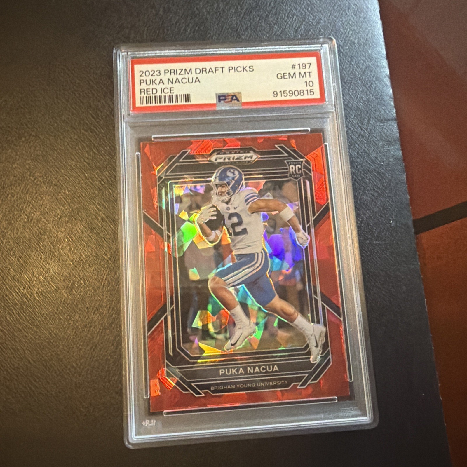 Puka Nacua Panini Prizm Draft Picks #197 Red Ice
