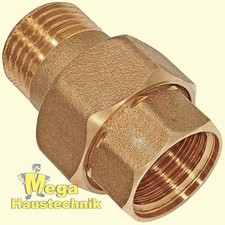Verschraubung Konisch Dichtend aus Messing Innengewinde IG x Außengewinde AG