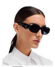 Prada PR17WS 1AB5S049 Women's Sunglasses 49 mm Black / Dark Grey Lens