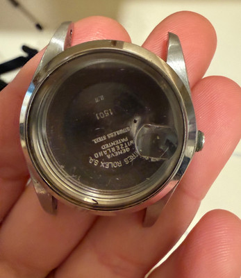 Rolex Oyster Perpetual Date Reference 1500 34mm Stainless Steel Watch Case 1971