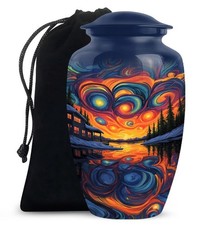 Nature Memorial Urn Urn For Ashes Adult Male Large Urn For Human Ashes