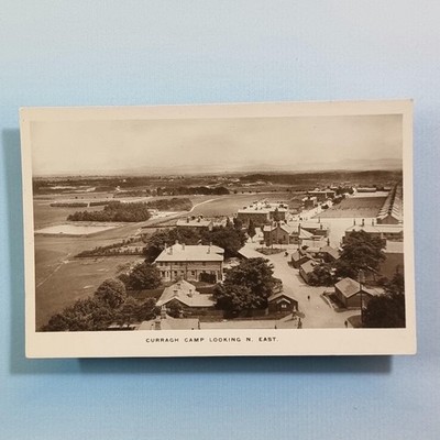 Curragh Kildare Irland Postkarte um 1910 Echtfoto Lager Ostansicht von Eason