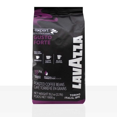 Lavazza Expert Espresso Gusto Forte - 6 x 1kg ganze Kaffee-Bohne, 100% Robusta