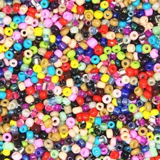 Ornaland 2-4mm Environmental Glass Seed Beads 45 Colors Round Pony Spacer Beads