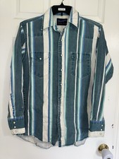 Wrangler Brushpopper Western Vintage Shirt Size 15.5-34 M