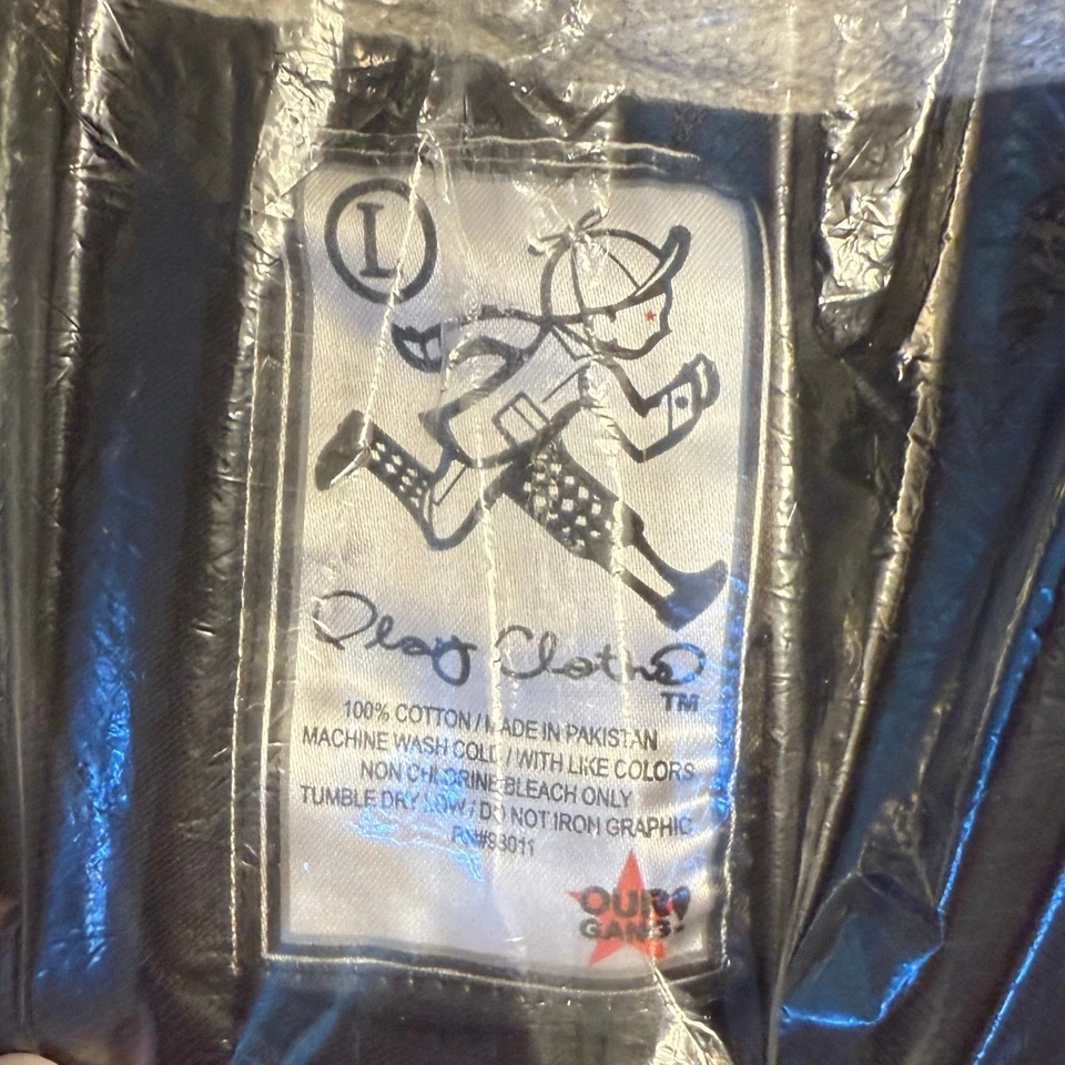 Play Cloths Leopard Cheetah Tee Shirt 100% Cotton Caviar Black Unisex Large - Image 3 of 4