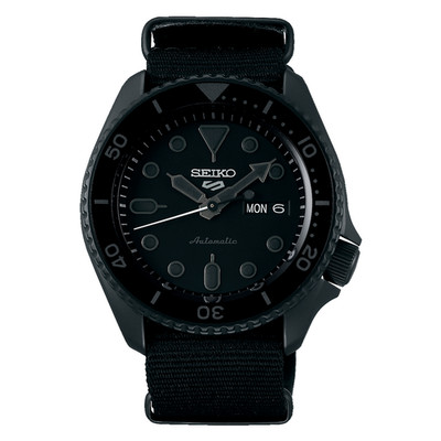 Seiko 5 Sports SKX Street Style 42.5 MM Full Black Automatic Watch SRPD79K1