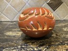VTG Naranjo Native American Redware Santa Clara Pueblo Pottery Vase 6” Dia. — photo 2