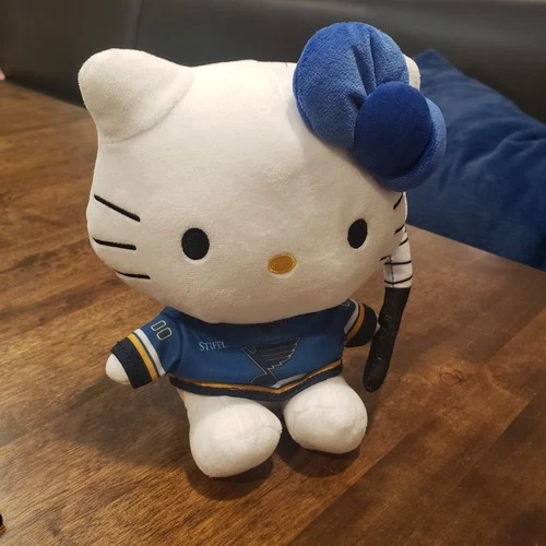 St. Louis Blues Hello Kitty Sangrio Plush Doll Theme Night NHL Hockey
