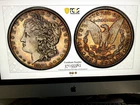 1881 S MORGAN DOLLAR PCGS MS65! SEMI PL! PHENOMENAL RAINBOW TONER! "GOLD SHIELD"