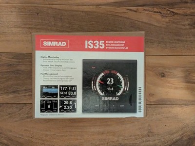 SIMRAD IS35 DIGITAL GAUGE ENGINE Color Instrument NMEA 2000 Display Gauges