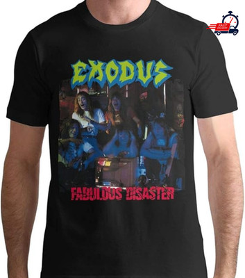 Exodus - Fabulous Disaster Short Sleeve Black All Size T-Shirt