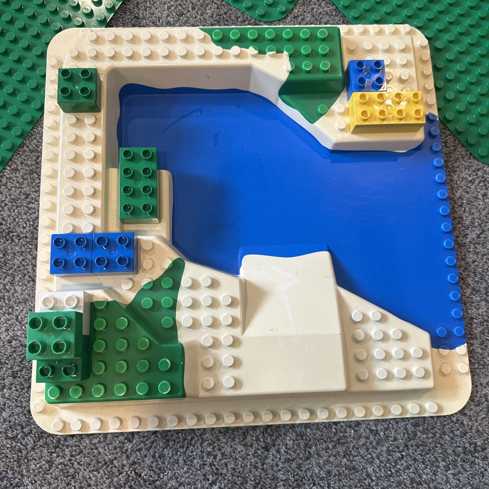 LEGO Duplo Town 1995-96 placa base parque acuático y 3 placas base verdes de colección Foto 2 de 4