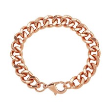 Pure Copper Bracelet for Men - 1 Piece 9 Inches Jewelry Chain Chunky Bracelet...