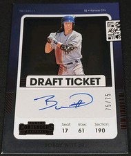RC AUTO #75/75 BOBBY WITT JR ROOKIE DRAFT TICKET ⚡SSP RED 2021 Panini Contenders