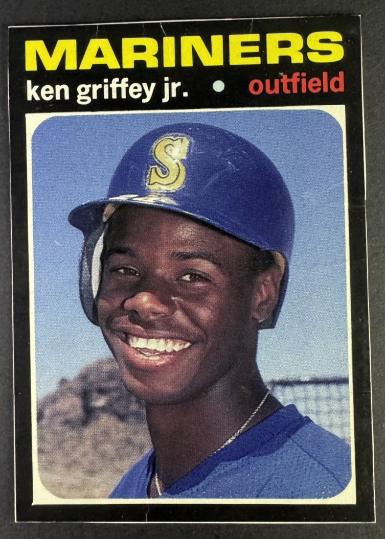 1991 SCD BASEBALL POCKET PRICE GUIDE-HAND CUT - KEN GRIFFEY JR. #45 Mariners HOF