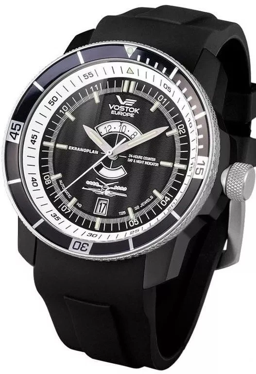 NUEVO STOCK ANTIGUO: Vostok Europe Ekranoplan Automático Tritio Silicona 24 horas LE Foto 2 de 4