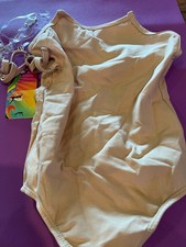 EQSJIU Ballet Leotard Nude Camisole 4-5T Seamless Girls Dancewear Adjustable Top