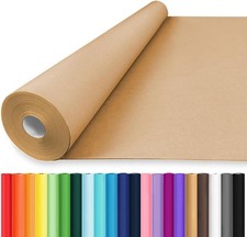 36"x 2400" 200' Brown Wrapping Paper Roll, Bulletin Board Paper Kraft/Craft...
