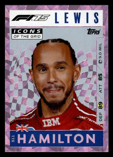 2025 Topps Turbo Attax F1 #311 Lewis Hamilton Pink Diamond card