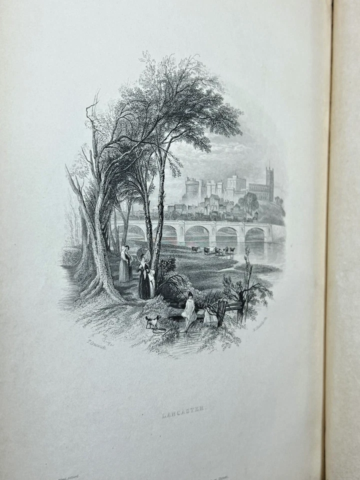 1842 Illustrated Itinerary of the County of Lancaster with Plates Antique Travel - Image 2 of 4