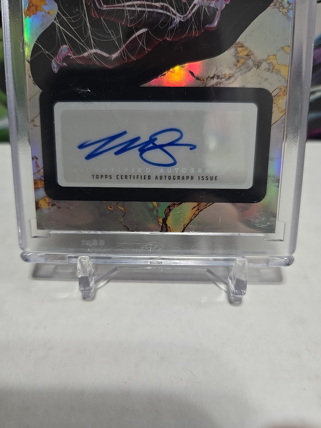 2025 Topps Chrome Spider -Gwen  Mark Brooks Auto thumbnail 3