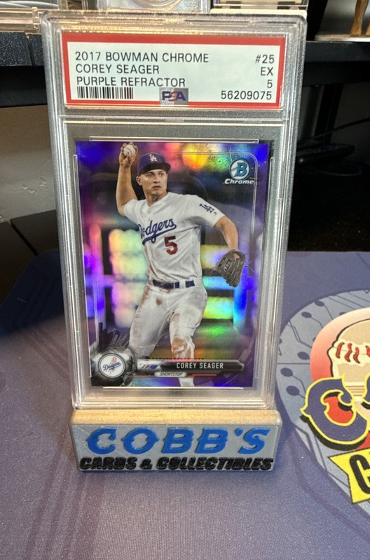 2017 Bowman Chrome - Corey Seager #25 Purple Refractor 199/250