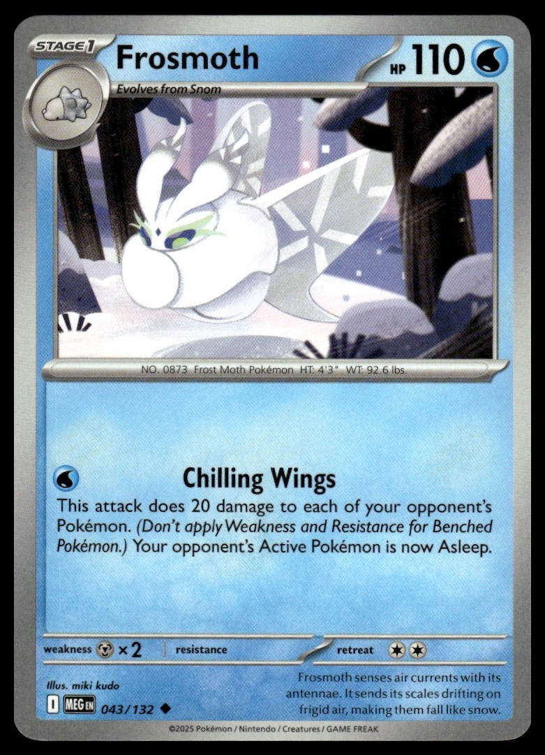 Frosmoth ME01: Mega Evolution 043/132 Normal NM