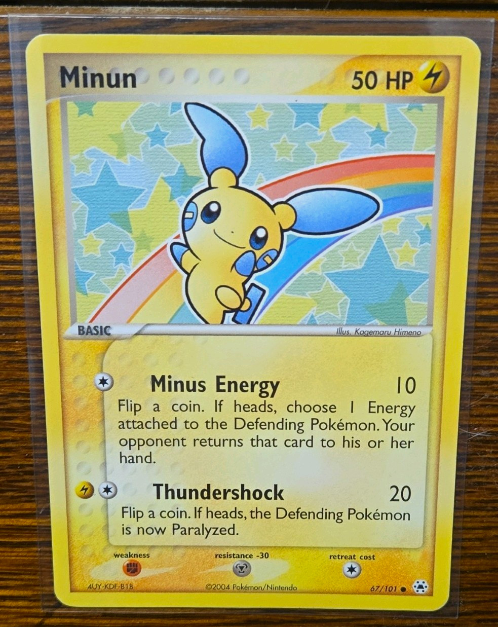 The Pokémon Company Minun 67/101 EX Hidden Legends Common Regular EN 2004 50HP
