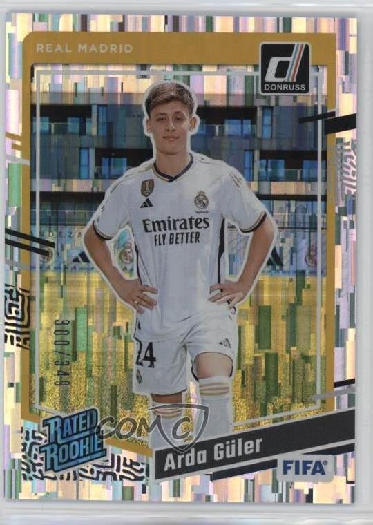 2023-24 Panini Donruss FIFA Rated Rookie Silver 300/349 Arda Guler #184 06g1