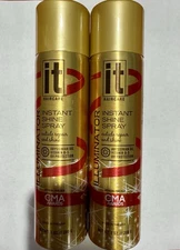 Lot of 2 It Haircare Illuminator Instant Shine Spray 7 oz Cuticle Repair + Shine