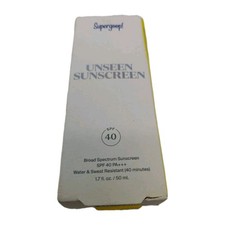 Supergoop Unseen Sunscreen SPF 40 Water  Sweat Resistant PA  0.68 fl oz
