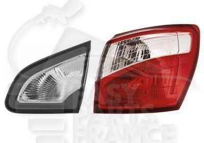Feu arrière droit extérieur défectueux ? Solution LED de rechange Nissan Qashqai 2010-2014