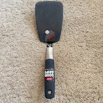 New Oxo Good Grips Soft-Handled Large Flexible Turner Spatula- Silicone Black