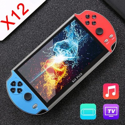 X12 Plus 7'' Retro Handheld Spielkonsole 2700 Spiele  Kinder Video Game Consoles