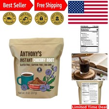 Instant Chicory Root Powder, 8 oz - Caffeine Gluten Free Coffee Alternative