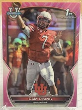 2022 Bowman University Chrome #76 Cam Rising Pink Refractor UTAH ROOKIE